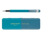 Pióro wieczne CARAN D'ACHE 849 Paul Smith Ed4 w pudełku Cyan/Steel F