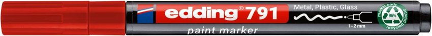 Marker olejowy e-791 EDDING PCR czerwony