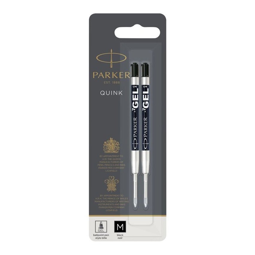 Parker Wkłady Żelowe 0.7 2szt. Czarny M [1950362]