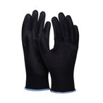 Rękawice Donau Safety Pu Black Kat. II Rozm. 9 Czarne  /DONAU SAFETY