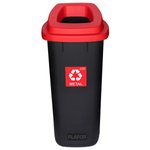 Kosz na Śmieci SORT BIN 90L Czerwony Metal/ Plafor