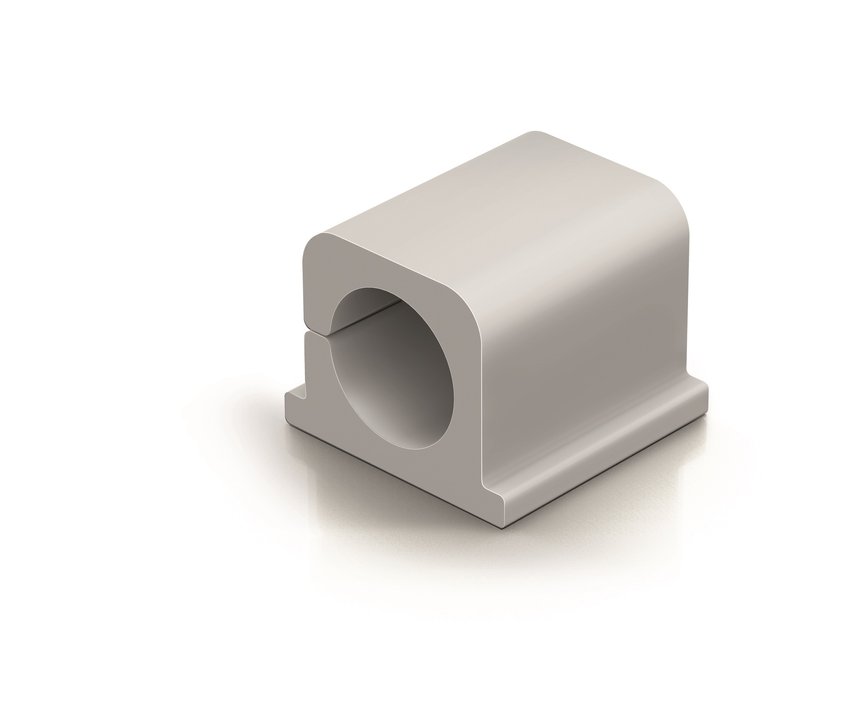 Cavoline Clip Pro 2 Samoprzylepny szary uchwyt na dwa kable elektryczne 4 szt. / Durable