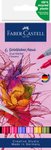 Pisak Akwarelowy Goldfaber Aqua Dwustronny Zestaw Flowers 6 Szt. Faber-Castell
