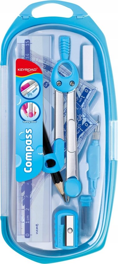 ZESTAW GEOMETRYCZNY, KEYROAD, 9 ELE