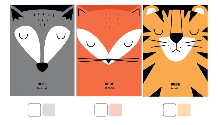 Zeszyt B6 BB Friends Boys gładki 32 kartki / Interdruk