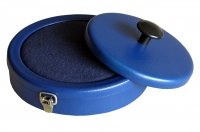 Poduszka do Stempli Śr. 135mm Metalowa Otwierana Niebieska