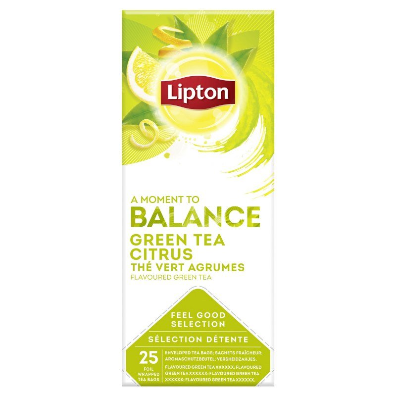 Herbata Lipton Balance Zielona Citrus 25 Kopert