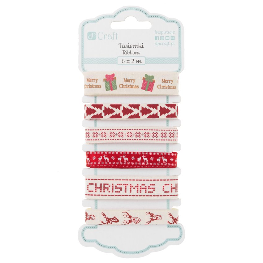 Tasiemki 6x2m [DPTA-081] Scandi Christmas / DpCraft