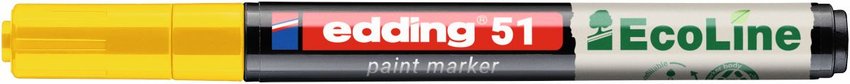 Marker olejowy na bazie wody e-51 EDDING EcoLine 1-2mm żółty