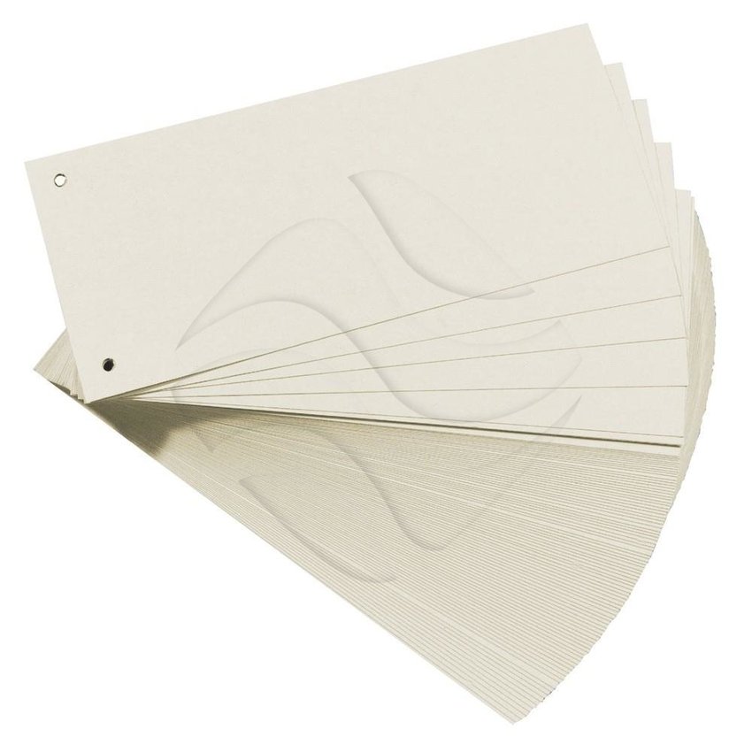 Przekładki Pap. 1/3 A4 A'100 Białe /Herlitz