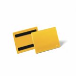 Magnetyczna Kieszeń Magazynowa A6 50 szt. Pozioma Żółta /Durable 175604