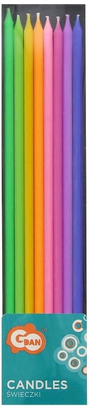Świeczki Pastelowy Mix 17x0.31cm 8szt. /GoDan