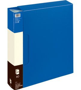 Teczka ofertowa 9008 A  80 koszulek GRAND niebieska