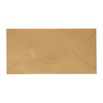 Koperta Ozdobna Kraft Ciemnobeżowy DL 120g 110x220mm 10szt. /Argo 280122