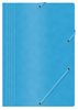 Teczka Z Gumką Office Products Preszpan A4 390Gsm 3-Skrz. Niebieska