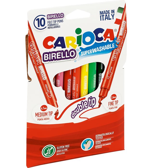 Pisaki CARIOCA Birello dwustronne 10 kol. (41438)