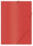 Teczka Z Gumką Office Products Preszpan A4 390Gsm 3-Skrz. Czerwona