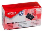 Klipy Do Dokumentów Office Products 15mm 12Szt. Czarne