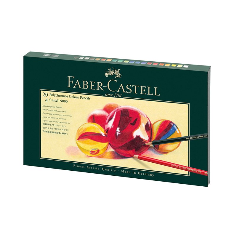 Zestaw Prezentowy Kredki Polychromos [210051 FC] 20 kol. + Akcesoria  /Faber Castell