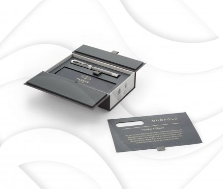 Parker Pióro Kulkowe Duofold Prestige Ruthenium Chiselled CT RB [1931368]