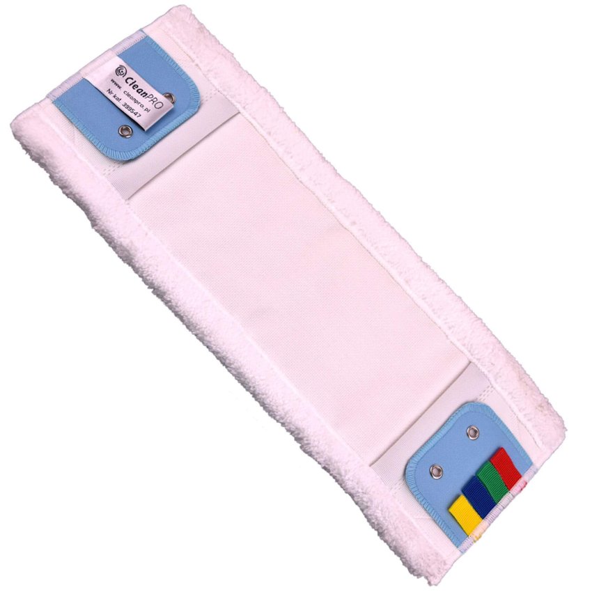 Mop Płaski 40cm DUO z Uszami i Kieszeniami Mikrofibra [399547] /CleanPro