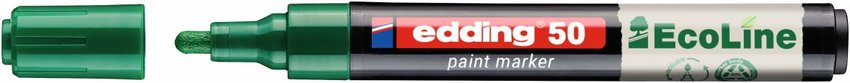 Marker olejowy na bazie wody e-50 EDDING EcoLine 2-3mm zielony