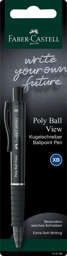 Długopis Poly Ball View 1 Szt. Blister Mix Kolorów Faber-Castell
