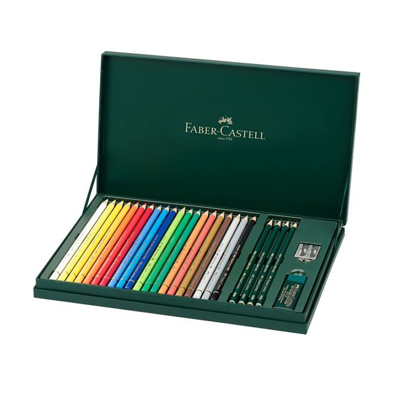 Zestaw Prezentowy Kredki Polychromos [210051 FC] 20 kol. + Akcesoria  /Faber Castell