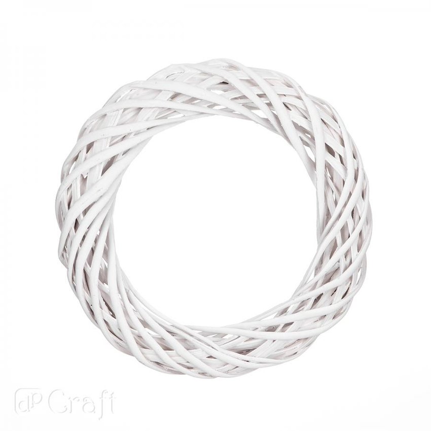 Wianek Wiklinowy 25cm Biały [DPDN-032] /DpCraft