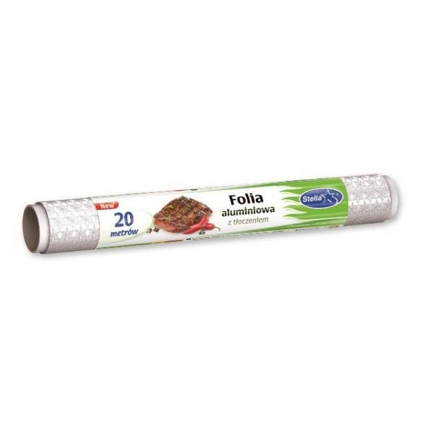 Folia Aluminiowa z Tłoczeniem 20m Rolka /Stella