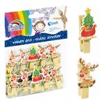 Ozdoby drewniane spinacz Renifer 10 szt. /  Fiorello