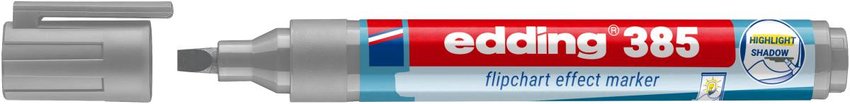 Marker do efektów na flipchartach e-385 EDDING srebrnoszary