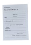 Karta Biblioteczna (PU-B-191) 50szt. /W-X