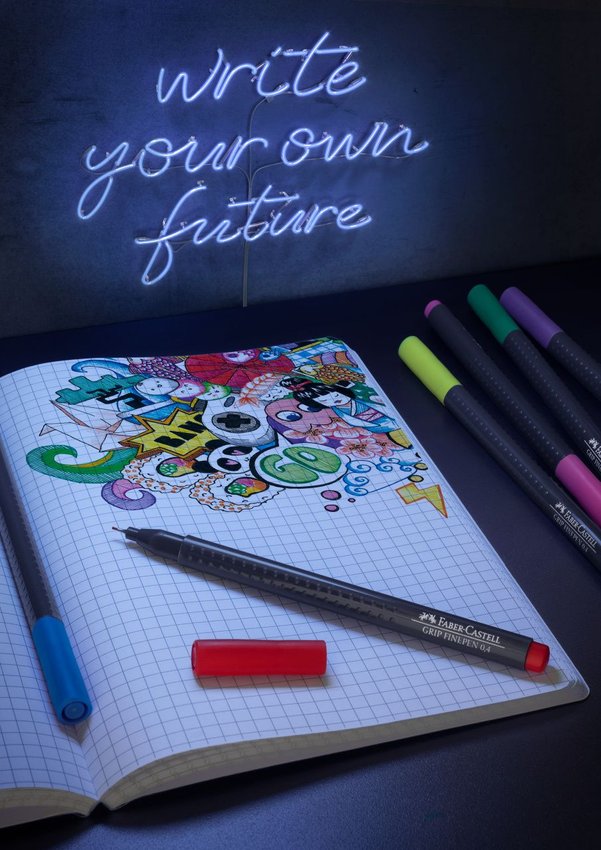 Cienkopisy Grip 5 Kol. Podstawowych Faber-Castell