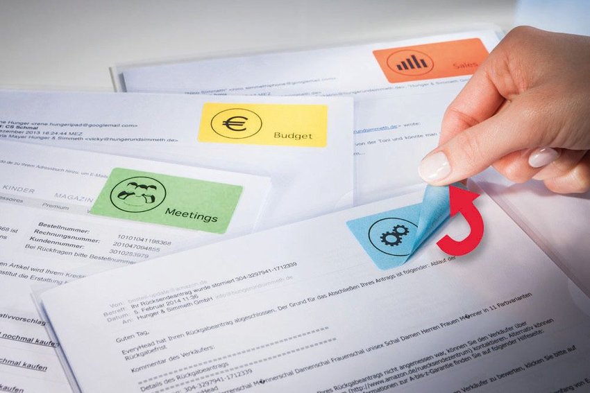 Minietykiety samoprzylepne Avery 63.5x33.9 20/A4 A'24 Czerwone No.L6034-20