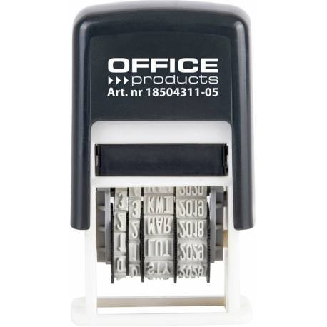 Datownik samotuszujący z tuszem, czarny /OFFICE PRODUCTS