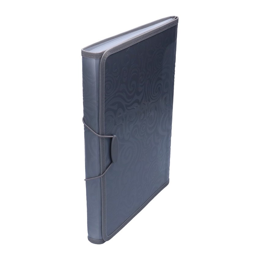 Teczka z Gumką A4 PP Tai Chi 6-przegr. Srebrna /Panta Plast