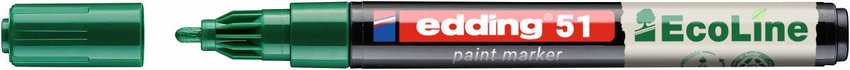 Marker olejowy na bazie wody e-51 EDDING EcoLine 1-2mm zielony