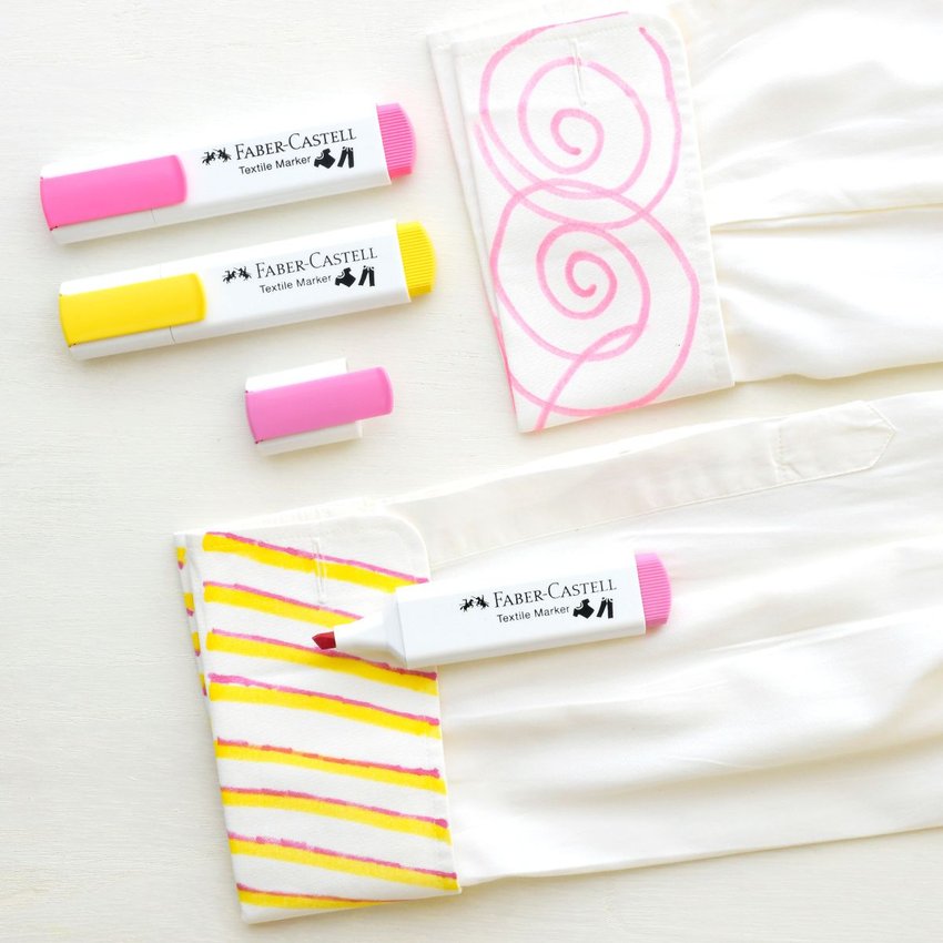 Marker Do Tkanin Różowy Faber-Castell