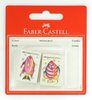 Gumka Winylowa Biała 2 Szt. Blister Motyw Rybki Faber-Castell
