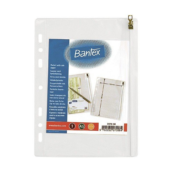 Koszulki A5 Na Zamek /Bantex