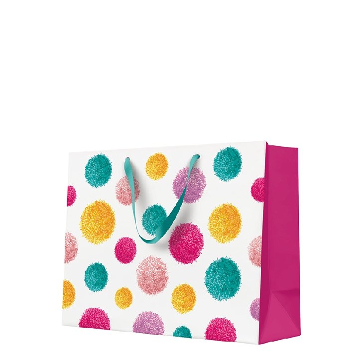 Torebka Ozdobna Standard (33x26x13cm) Colorful Pompoms /Paw