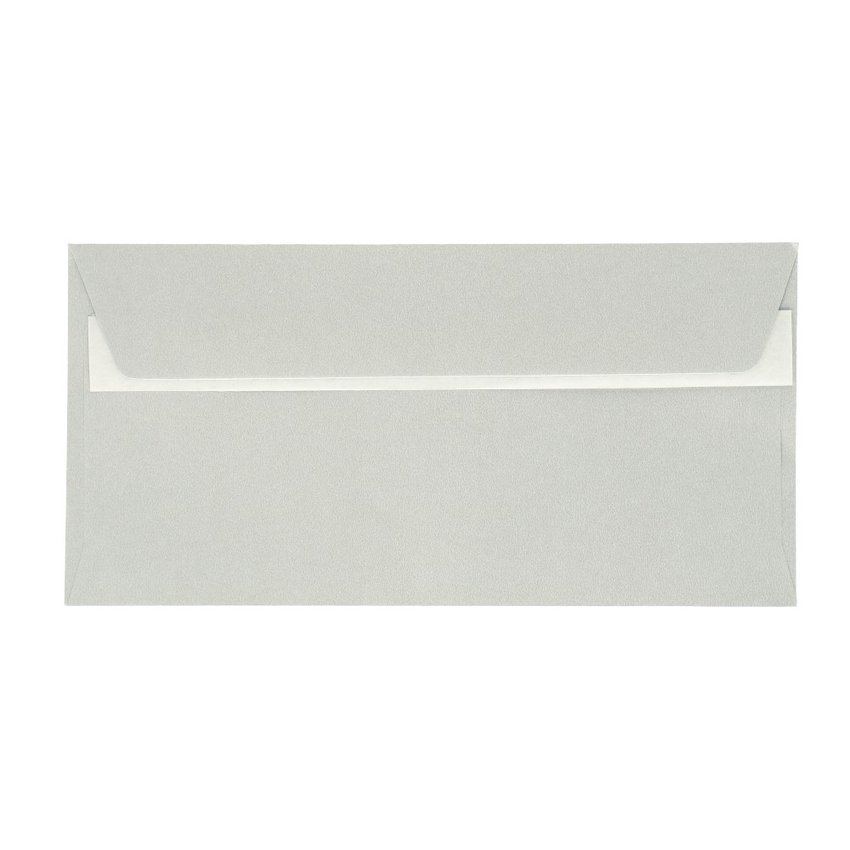 Koperta Ozdobna Pearl Srebrny DL 120g 110x220mm 10szt.  /Argo 280114