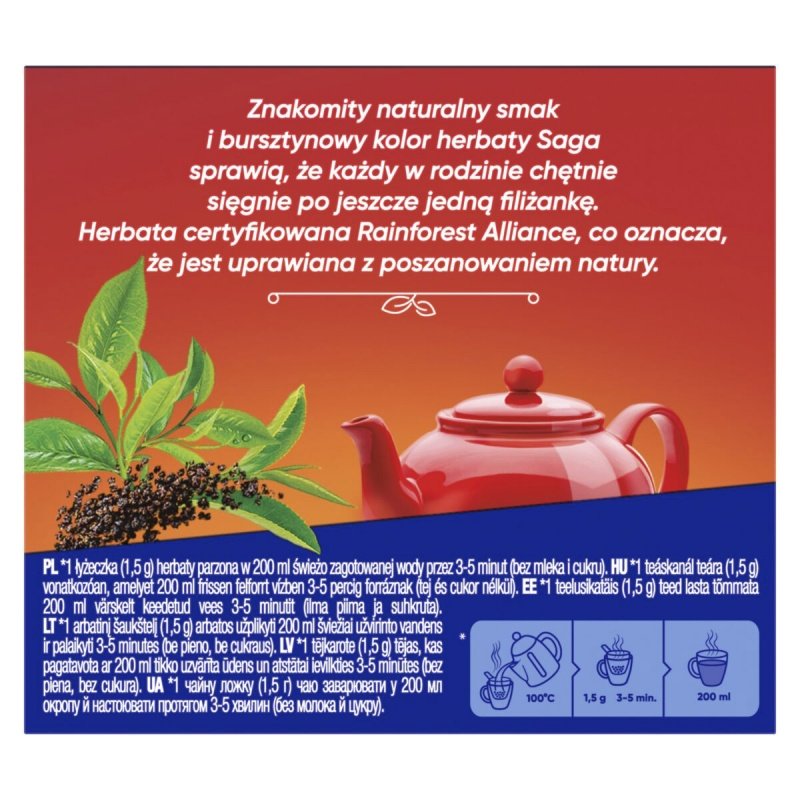 Herbata Saga Granulowana 90G