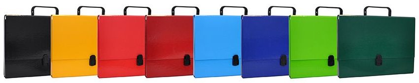 Teczka-Pudełko Office Products PP A4/5Cm Z Rączką I Zamkiem Jasnozielona