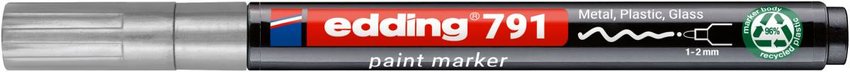 Marker olejowy e-791 EDDING PCR srebrny