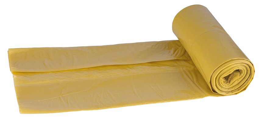Worki na śmieci DONAU ECO do segregacji plastiku 60l 10 szt., żółte