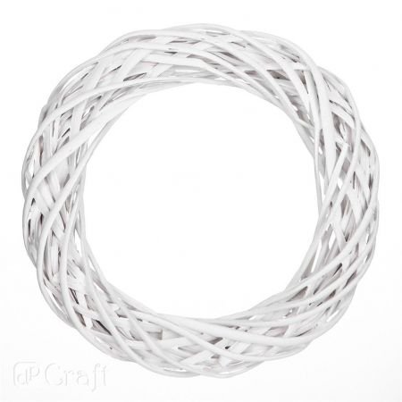 Wianek Wiklinowy 36cm Biały [DPDN-030] /DpCraft