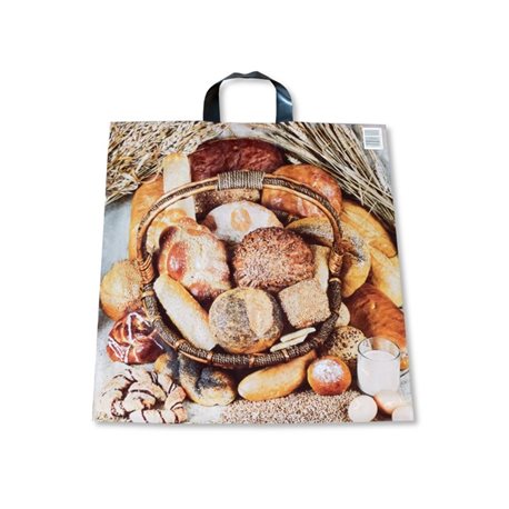 Reklamówka z Rączką Mała 40x45 Owoce/Pieczywo/Kwiaty (szt.) (Powyżej 50mic)