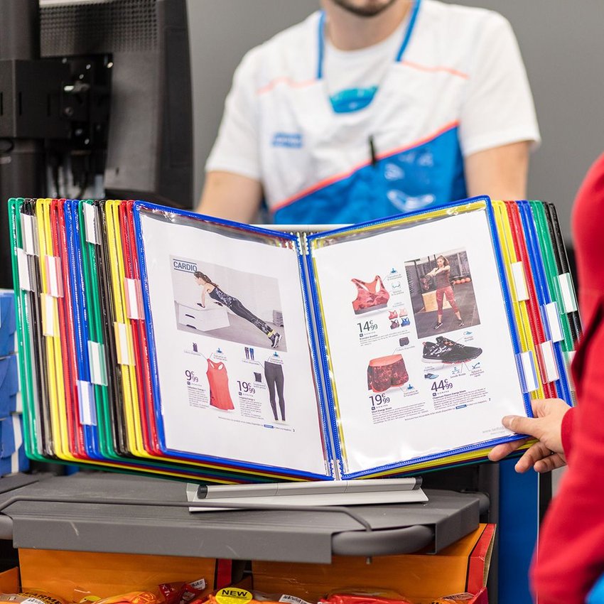 Biurkowy System Prezentacyjny Tarifold A4 +30 Paneli Prezentacyjnych Mix Kolorów